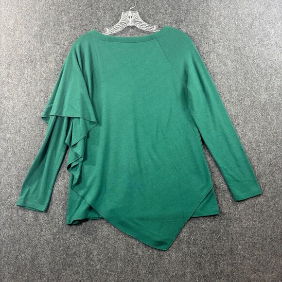 Soft Surroundings Madeline Tunic Women's Extra Small Petite Jewel Green Relaxed - Picture 8 of 9
